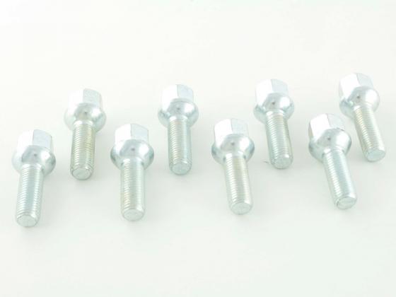 Radschrauben Set (8 Stk.) Schaftlänge 35mm Kugelbund silber M12x1,5 Radschrauben Set (8 Stk.) Schaftlänge 35mm Kugelbund silber M12x1,5